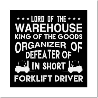 Funny Forklift Driver Saying Warehouse Posters and Art